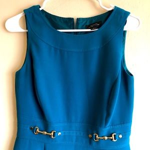 Teal Tahari ASL Mid Length Dress Size 2 EUC
